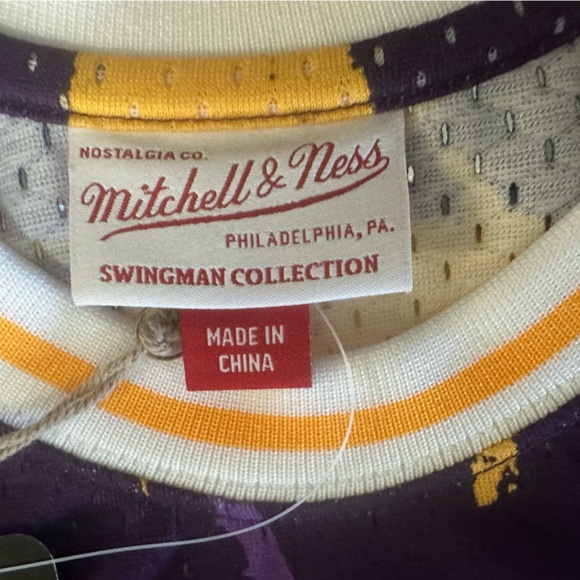 MENS S - NEW Mitchell & Ness Swingman Lakers #34 Shaquille O'Neal Sewn Jersey - Picture 6 of 7